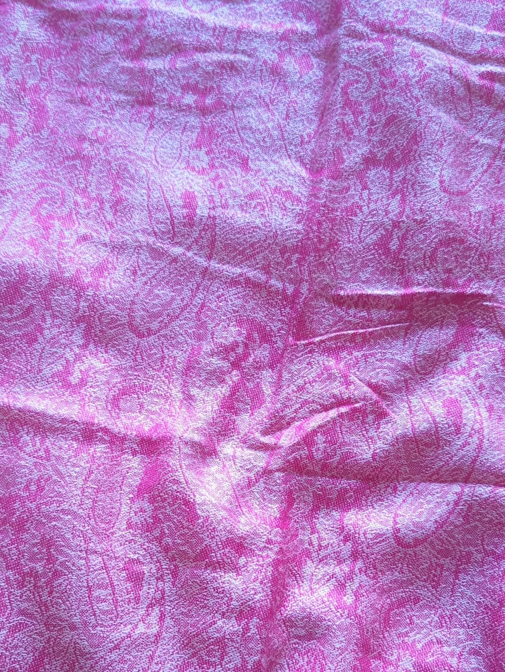 Pink Paisley Pashmina Scarf